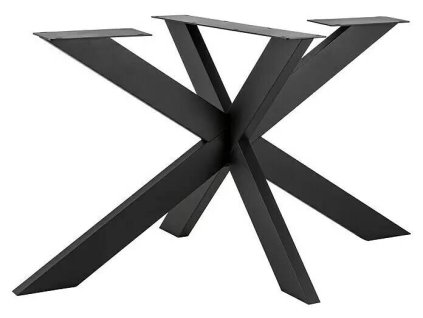 Noha stola Cityline Spider / 140 × 90 × 72 cm / čierna