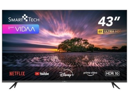 LED televize Smart Tech 43UV10V1 / D-LED / 43" (109 cm) / 3840 x 2160 / černá