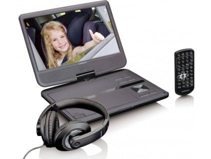 Lenco DVP-1010BK Prenosný DVD prehrávač / 10" (25,4 cm) TFT LCD displej / 1024 x 600 px / čierny