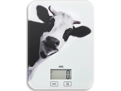 Digitálna kuchynská váha ADE KE1603 Inka / max. kapacita 5 kg / g, ml, oz, lb oz, fl.oz / biela/čierna