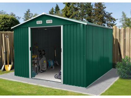 Záhradný domček BestBerg ZDB-9Z / 9 m² / 279 x 324 x 211 cm / zelený