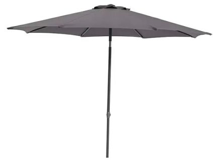 Slunečník Sunfun Torino / Ø 270 cm / antracitová