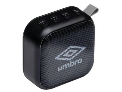 Umbro 494616RD prenosný mini reproduktor / bezdrôtový / 400 mAh / 3 W / Bluetooth 5.0 / čierny