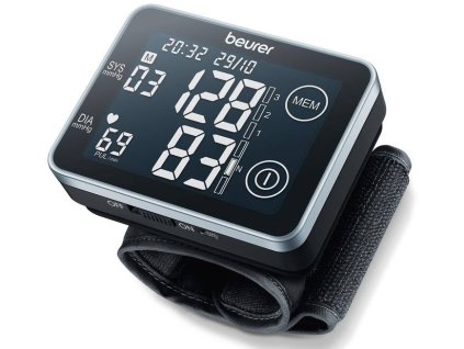 Tlakomer na zápästie Beurer BC 58 / LCD displej / 14 - 19,5 cm / 2x AAA batérie / čierny