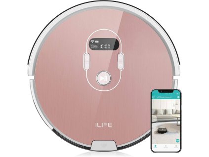 Robotický vysávač iLife A7 / 22 W / 0,6 l / 65 dB / Rose Gold