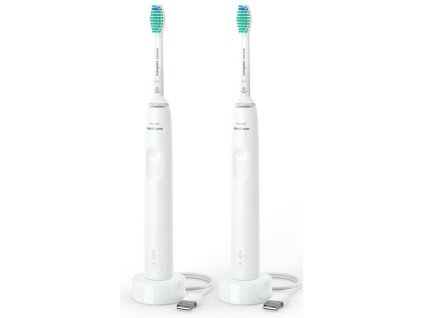 Súprava zubných kefiek Philips Sonicare 3100 HX3675/13 / 31000 pohybov/min. / biela