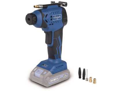 Aku kompresor Scheppach C-AC20-X / BEZ BATÉRIE A NABÍJAČKY / 20 V / 7 bar / BAR/PSI / čierny/modrý