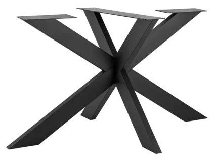 Noha stola Cityline Spider / 140 × 70 × 72 cm / čierna