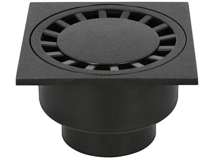 Domový prívod RUG / 20 x 20 cm / nosnosť do 1500 kg / čierna