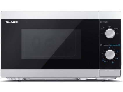 Mikrovlnná trouba Sharp YC-MS01U-S / 800 W / 20 l / stříbrná