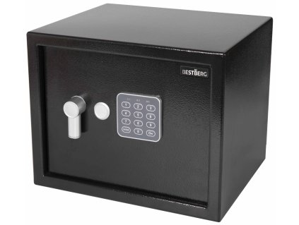 Digitální trezor BestBerg BBSB-4C / 30 x 38 x 30 cm / černá
