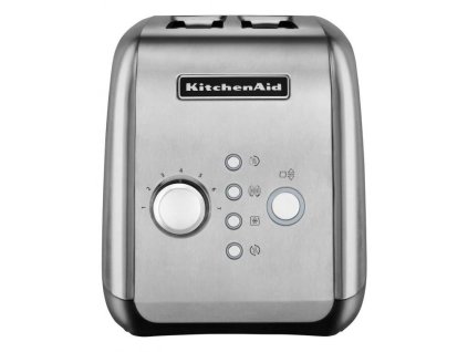 Topinkovač KitchenAid 5KMT221ESX / na 2 plátky / nerez / 1100 W / stříbrná
