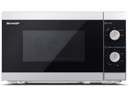 Mikrovlnná trouba Sharp YC-MS01E-S / 800W / 20l / stříbrná/černá