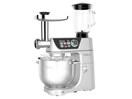 Celokovový multifunkční kuchyňský robot Patricca Prestige 1800W digitální / stříbrná