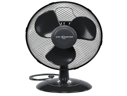 Stolný ventilátor Air Monster / plast/kov / 38 W / čierny