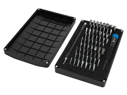 Sada speciálních bitů iFixit / 66 ks / ocel / stříbrná/černá