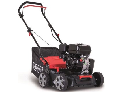 Benzínový vertikutátor Scheppach SC55P / 4000 W / 40 cm pracovná šírka / 40 l / čierna/červená