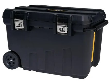 Kufr na nářadí Stanley 1-92-978 / 62 x 42 x 37 cm / 90 l / plast/kov / nosnost 50 kg / černá