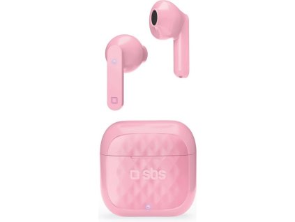 Bezdrôtové slúchadlá SBS Air Free / Bluetooth / dosah 10 m / ružové
