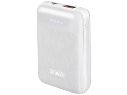 Powerbank SBS / kapacita 10000 mAh / inteligentné nabíjanie / biela