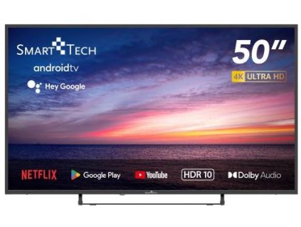 Smart televize Smart Tech 50UA10T3 / DLED / 3840 x 2160 px / 50" (126 cm) / 4K Ultra HD / černá