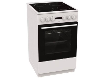 Sklokeramický sporák Mora C 2245 AW / 4 varné zóny / 8000 W / 74 l / biely