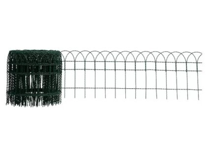 Mřížkový plot Floraworld / 10 m x 40 cm / pozinkovaný ocelový drát potažený plastem / zelená