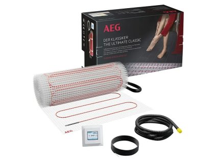 Podlahové vykurovanie AEG TBS TB 160/7 SET PLUS / 1400 x 50 cm / 160 W/m² / červená/biela