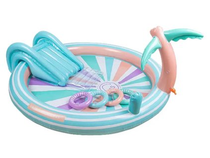 Nafukovací bazén Swim Essentials Hello Sunshine / 200 l / modrý