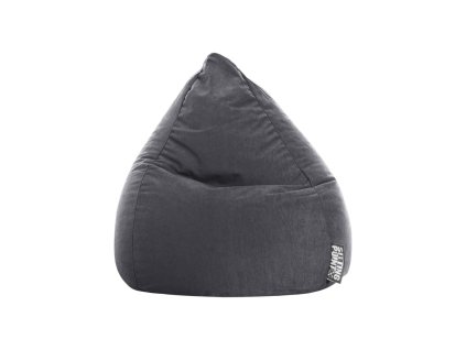 Sitting Point BeanBag Easy XL / trojuholníkový tvar / 100% polyester / antracitová
