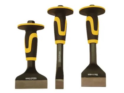 Sada sekáčů / 3 ks / ocel / černá/žlutá