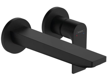 Podomietková umývadlová batéria Hansgrohe Rebris E (72568670) / výtok 200 mm / čierna