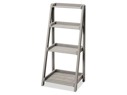 Kvetinové schody Butenkist Gesa / 4 poschodia / drevo / sivá