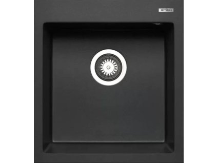 Vstavaný drez Pyramis Istros / 46 x 50 x 20 cm / karbón