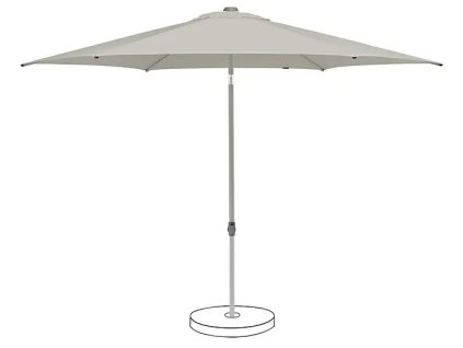 Suncomfort Pop-Up slnečník / Ø 250 cm / 100% polyester / svetlo sivá/strieborná