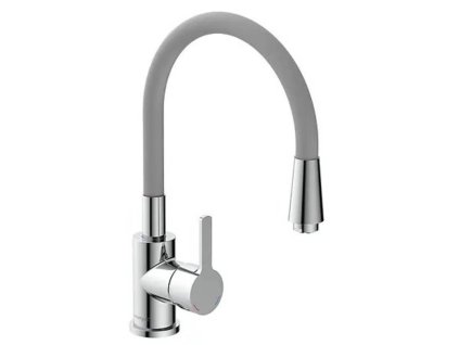 Drezová batéria Camargue Flexo / nízkotlaková / chróm/sivá