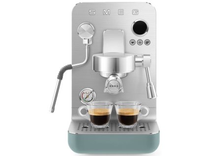 Pákový kávovar Smeg EMC02EGMEU / výkon 1700 W / 15 barov / 1,7 l / smaragdovo zelená
