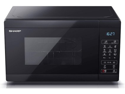 Sharp YC-MG02U-B mikrovlnná rúra / 800 W / 20 l / čierna