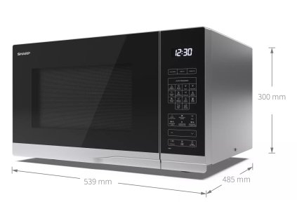 Sharp YC-PC322AU-S / 1000 W / 32 l / strieborná