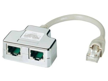 Adaptér DATACOM STP cat.5e RJ45 PC/PC+TEL / biely (Varianta ivi1)