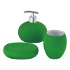 Sada 3 keramických kúpeľňových doplnkov Benetton / zelená