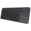 Bezdrôtová klávesnica Logitech Wireless K400 Plus / CZ/SK / čierna / POŠKODENÝ OBAL