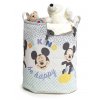 Detský textilný úložný košík Living round / výška 45 cm / biely / Disney Mickey