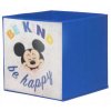 Detský textilný úložný košík Living / 32 x 32 x 32 cm / modrý / Disney Mickey &amp; Friends