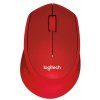 Bezdrôtová myš Logitech M330 Silent Plus (910-004911) / dosah 10 m / 1000 DPI / 3 tlačidlá / červená / ZÁNOVNÉ