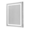 Nástenné zrkadlo Space light s LED svetlom / 60 x 80 cm / vypínač / LED svetlo / 970 lm / MDF / zrkadlové sklo