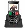Mobilný telefón Evolveo EasyPhone EB (EP-850-EBS) / pre seniorov / nabíjací stojan / 1400 mAh / farebný displej / 2,4" (6,1 cm) / Bluetooth / strieborná / ROZBALENÉ