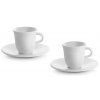 Porcelánové šálky na espresso De'Longhi 2 x 70 ml DLSC308 / biela / POŠKODENÝ OBAL