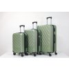 3-dielna sada cestovných kufrov BestBerg BBL-105A / 20, 24, 28 l / ABS / vojenská zelená