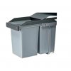 Vstavaný odpadkový kôš Hailo Multi-Box B30 / 2 x 14 l / sivý / ZÁNOVNÉ
